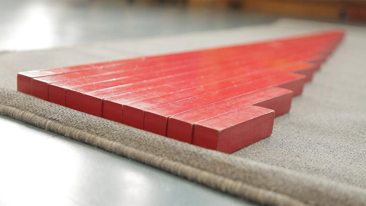Montessori Red Rods material